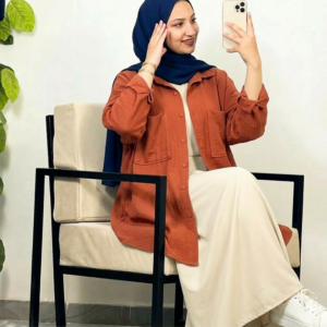 Chemisier Oversize "Alya" en Coton Premium